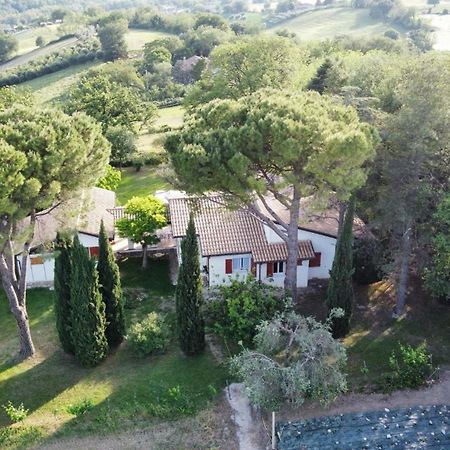 La Villa Del Nonno Montefelcino Bagian luar foto